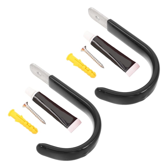 OUNONA Stainless Steel Pool Safety Hook for Lifebuoy Storage Home Use 2Pcs