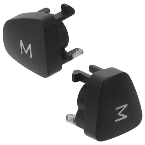 OUNONA 2-Pack Black Steering Wheel Audio Control Buttons for Car Radio Volume and Mode Switching
