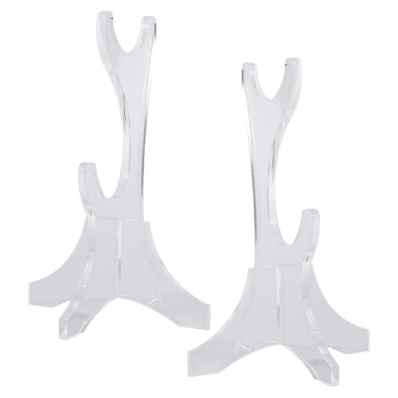 OUNONA Sword Stand Acrylic, Transparent Tabletop Display, Durable and Fashionable, 2Pcs
