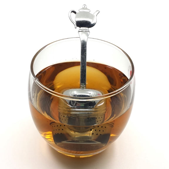 OUNONA 2-Pack Stainless Steel Tea Strainers for Loose Leaf Tea, Fine Mesh Filters, and Reusable for Home and Family Use