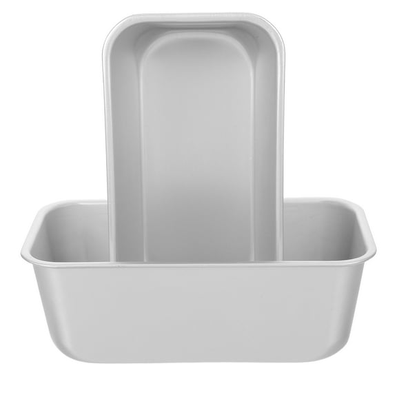 OUNONA 2Pcs Toast Shape Baking Tray Aluminium Alloy Even Baking Baking Pan for Family Dinner