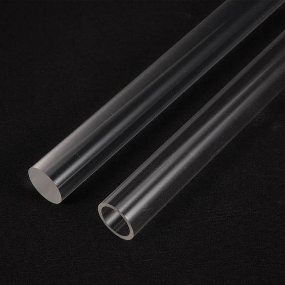 OUNONA 2Pcs Transparent Acrylic Clay Rollers Ideal for DIY Sculpting Reusable Durable