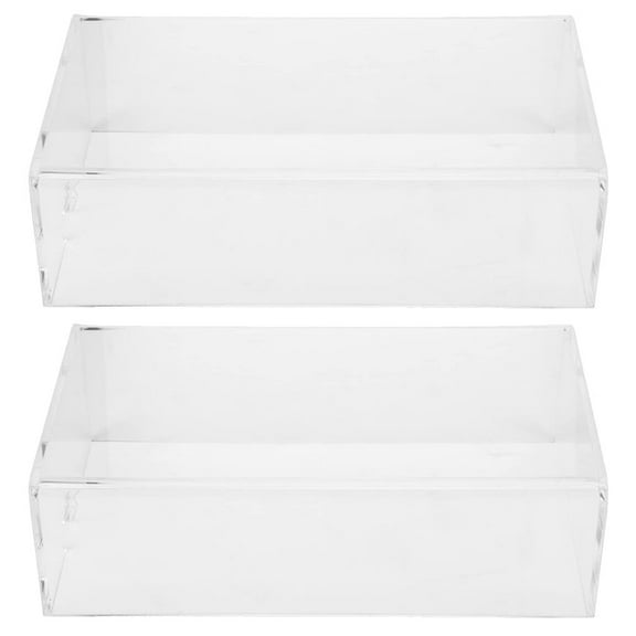 OUNONA 2Pcs Transparent Mouse Protectors Mouse Protection Cover Visible Mouse Protective Case