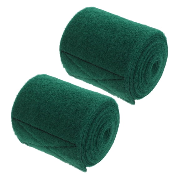 OUNONA 2-Pack Tree Bark Protectors for Slackline and Hammock with Quick-Release Fiber Straps, Green Wraps