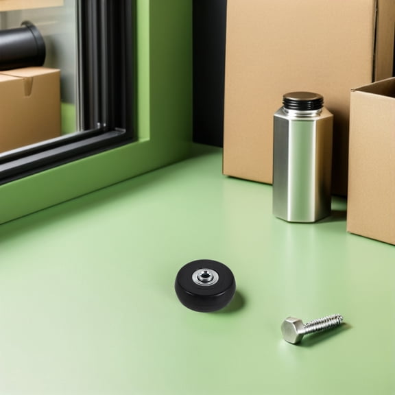 OUNONA 2Pcs Trolley Case Replacement Wheels Rubber Material Universal Fit Swivel Casters with Noise Reduction