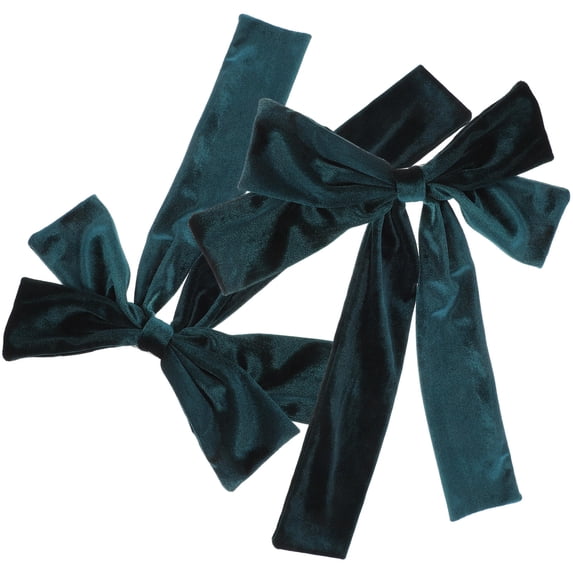 OUNONA 2-Pack Bow Hair Clips Lightweight Hair Accessories for Weddings, Parties, and Special Ceremonies