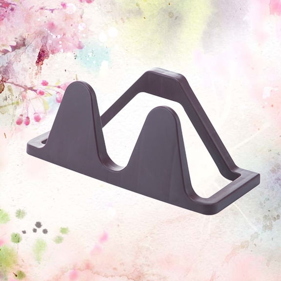 OUNONA 2Pcs Wall-mounted Stereo Shoes Racks Punch Free Traceless Slippers Organizer Shelves Creative Simplicity Shoes Storage Holder (Coffee)