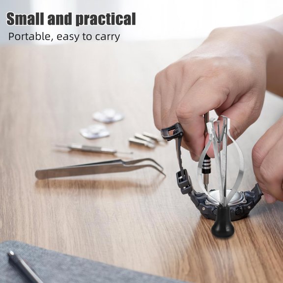 OUNONA 2Pcs Metal Watch Hand Setting Tool Kit Portable Watch Repair Set for Wristwatches