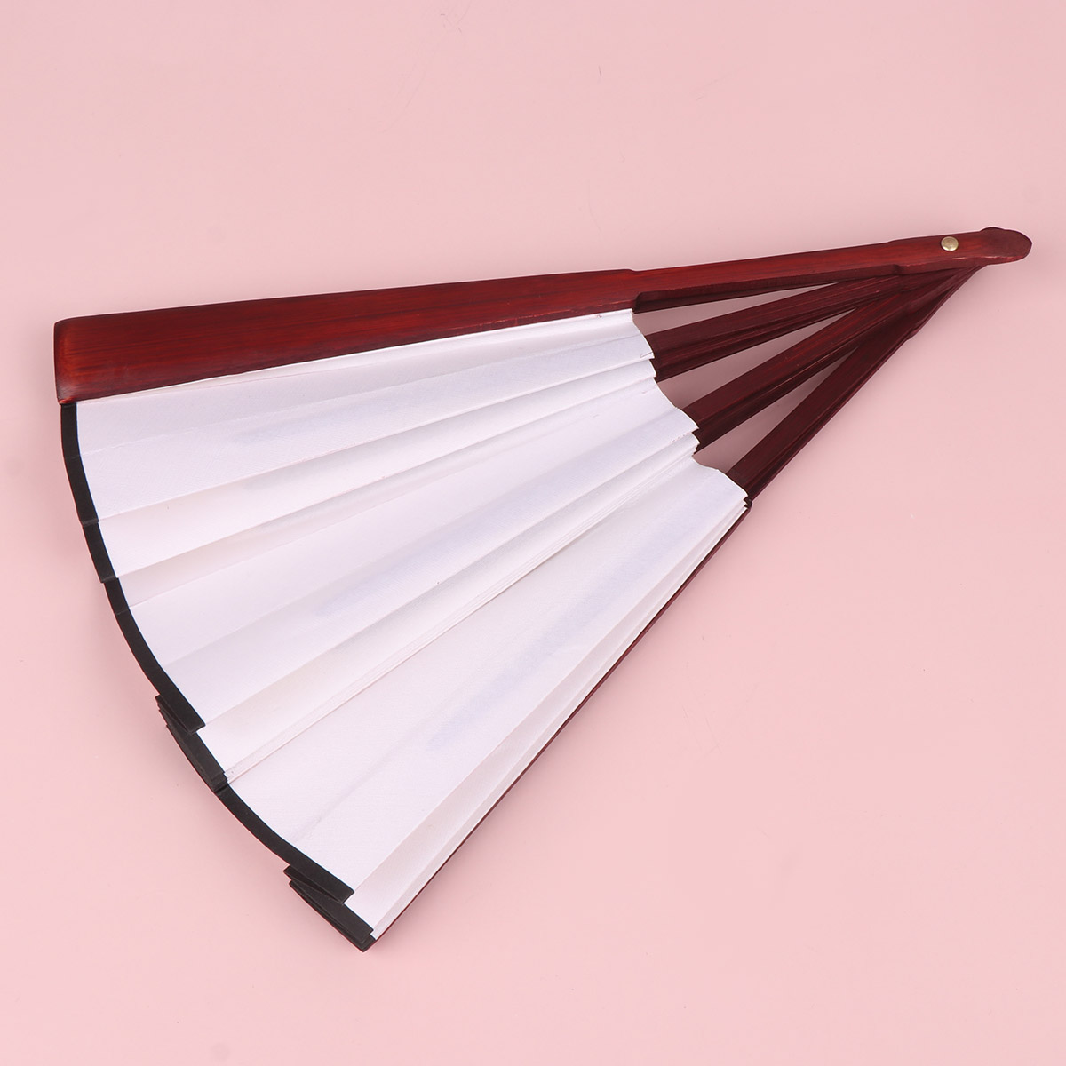 OUNONA 2Pcs Portable White Handheld Fabric Folding Fans for Cooling and ...