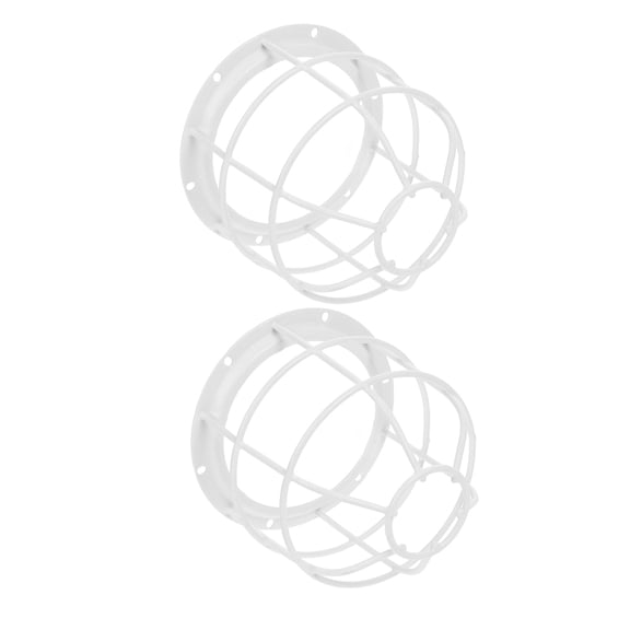 OUNONA 2Pcs Industrial Metal Light Bulb Guard Cage with Heat Dissipating Wire Frame