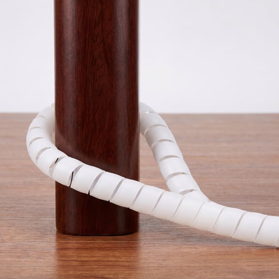 OUNONA 2-Pack White Plastic Spiral Tree Guards for Bark and Cat Scratch Furniture