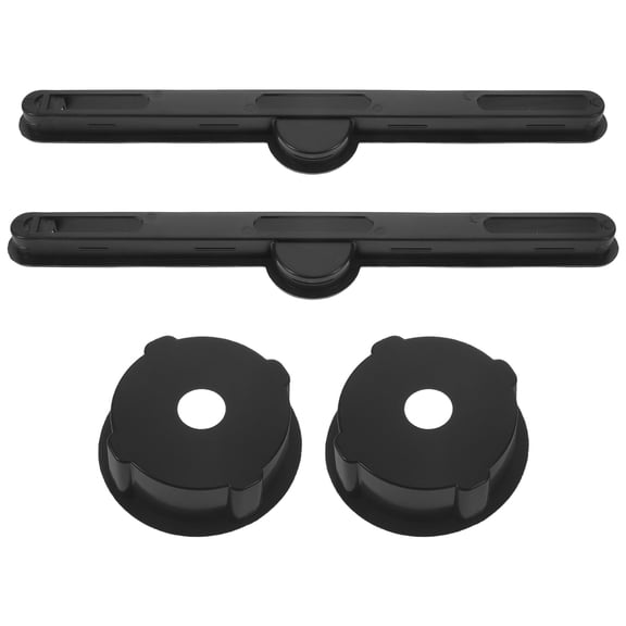 OUNONA Anti-Spill Cup Holder, Black, Portable, Quick Install, for Bed Desk, 2Sets