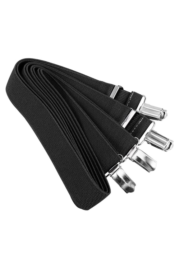 2pcs Adjustable Glove Clip and Hat Hanger for Children Elastic Mittens Holder for Outdoor Winter Use (Black)