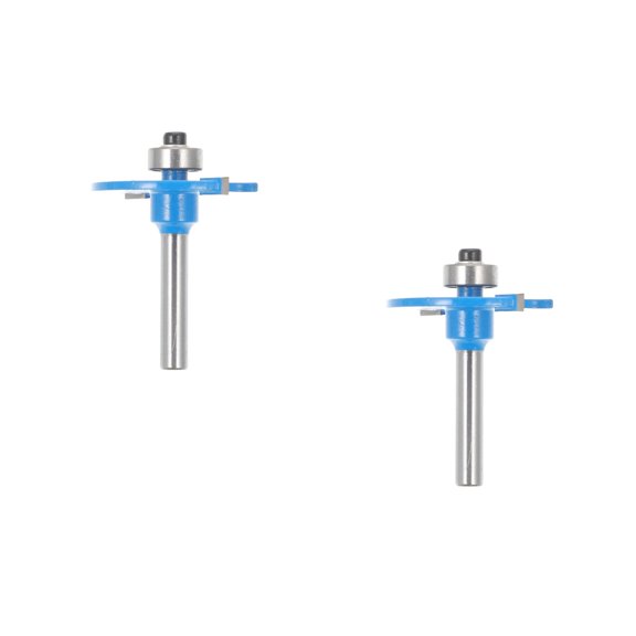 OUNONA 2pcs Adjustable Slot Router Bit: Slotting Router Bit Woodworking Slot Bits Jig Bits Carpentry Joint Slot