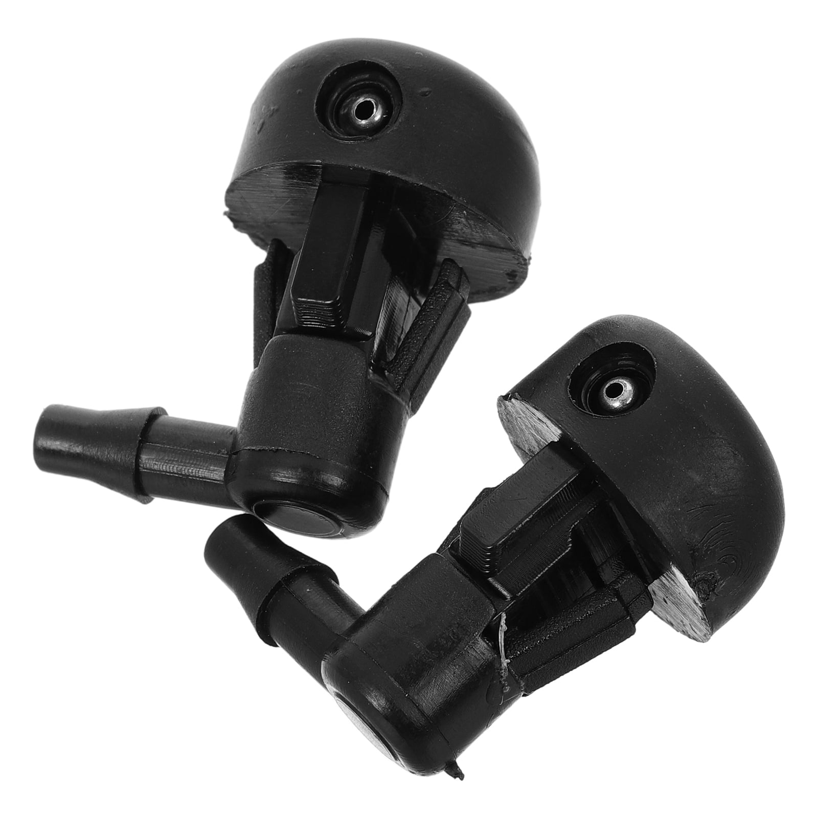 2PCS Front Windshield Washer Nozzles Replacement Kit – Universal Fan Spray Nozzles For Most Cars