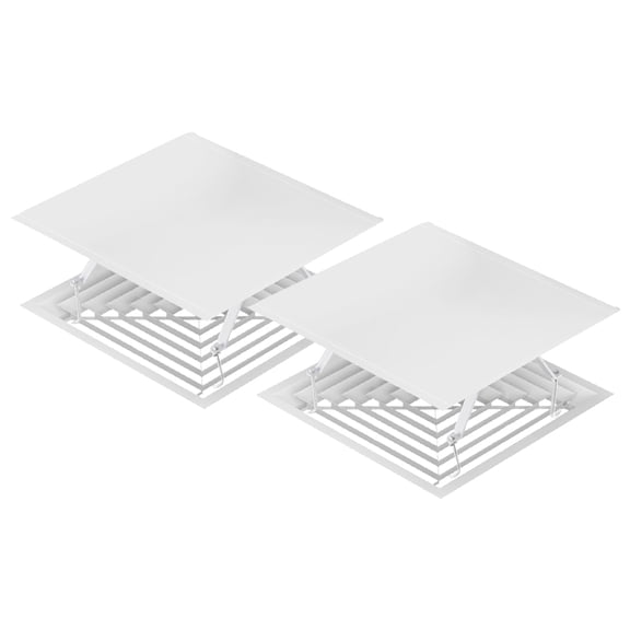 OUNONA 2pcs Air Conditioner Windshield Deflector With Hook Design Prevents Direct Blowing Airflow Deflector For Ceiling Vents Home Office