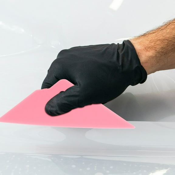 OUNONA 2pcs Automotive Window Tints Tools Set Plastic Scrapers with Triangular Tip for Precise Edge Trimming Portable for Car Film Installation and Removal