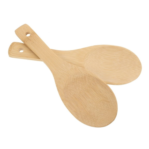 OUNONA 2-Pack Light Yellow Rice Spatulas for Home Cooking, Non-Stick, , 11.4x2.7x0.3 inches