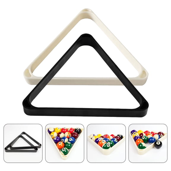 OUNONA 2-Pack Billiard Triangle Racks Frames for Pool Table Accessories and Billiard Supplies