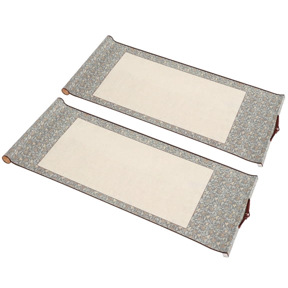 WEAVILUX Blank Paper Mini Scroll Wear-Resistant Material 2Pcs 18.5x9.4in