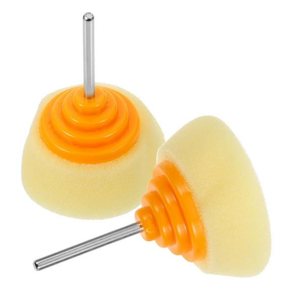 OUNONA 2pcs Buffer Drill Attachment Buffer Pad Polishing Pad Drill Polishing Buffing Wheel