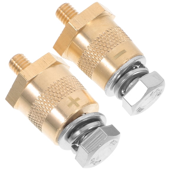 OUNONA 2pcs Car Battery Terminal Adapters Battery Terminal Connectors Car Battery Thread Terminal Extender Adapters