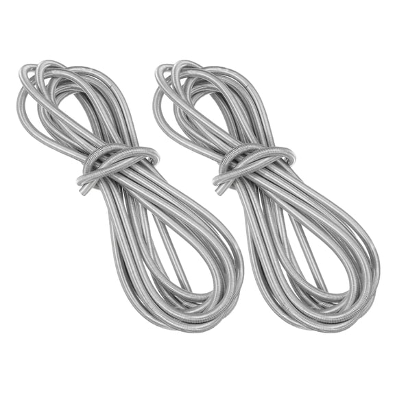 FOLOYORI Silver Stainless Steel Brake Protection Cover for Vehicle 2Pcs 157.5x0.21x0.21in