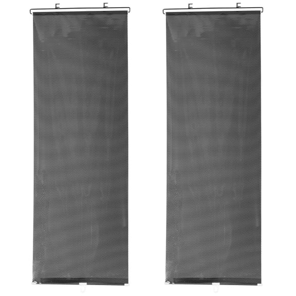 NUOLUX  2Pcs Retractable Car Sunshade Heat-Resistant Layer for Windshield