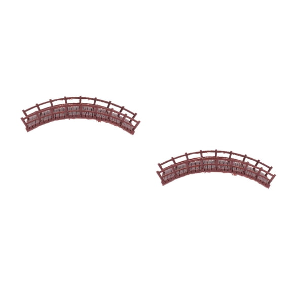 OUNONA Hemoton 2pcs Miniature Pavilion Bridge Ornament Chinese Antique Arch Bridge Figure Model for Dollhouse Ornaments Fairy Garden Accessories