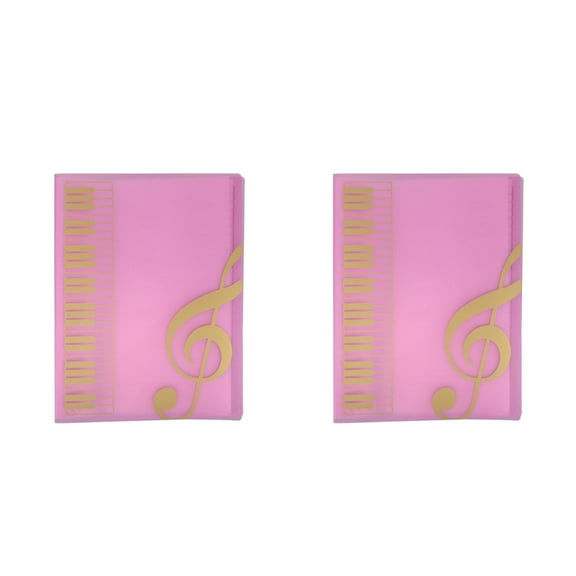 OUNONA 2pcs Choral Music Holder A4 Music Sheet Binder With 80 Pages For Band Flip Folder Pages Piano Books And Choir Music Folder For Music Storage