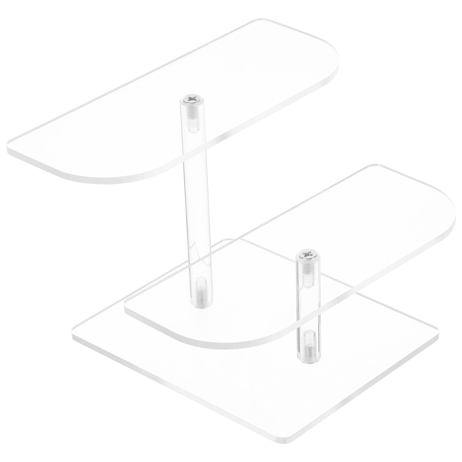 OUNONA 2pcs Clear Acrylic Riser Display Stand Stable Glasses Organizer ...