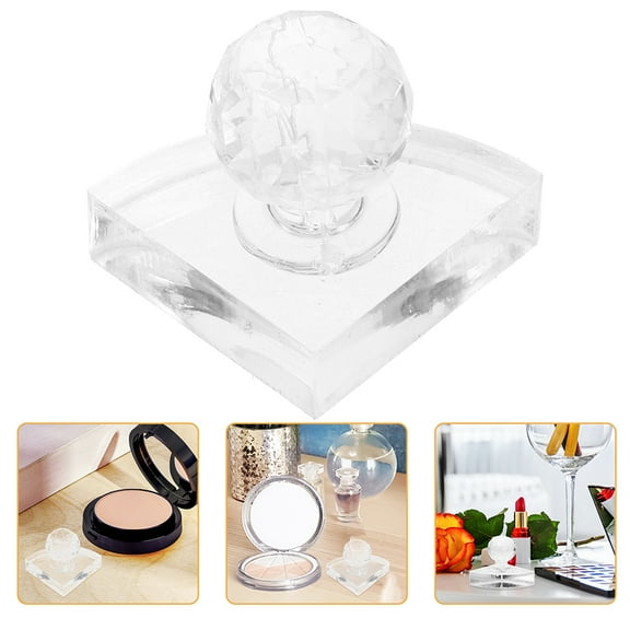 OUNONA 2pcs DIY Eyeshadow Pressing Tool Cosmetic Stamper for Blusher Highlighter Eyeliner Stencils Depotting Tool Eyeshadow Makeup Tools