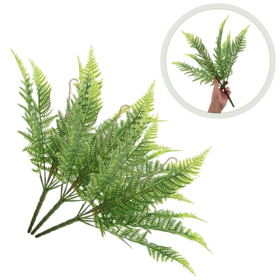 OUNONA 2pcs Decorative Artificial Plants Simulated Ferns Craft Green And Vibrant Plants Simulation Ferns For Home Office And Party Decorations