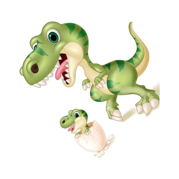 OUNONA 2pcs Dinosaur Clothing Printing DIY Clothing Stickers Printed Accessory Colorful Patch Clothing Patch for Clothes Bag (Green)