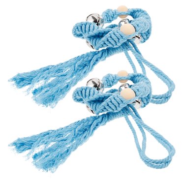 Patelai 3-Piece Dog Door Bells - Adjustable Potty Training Bells With Wooden Beads