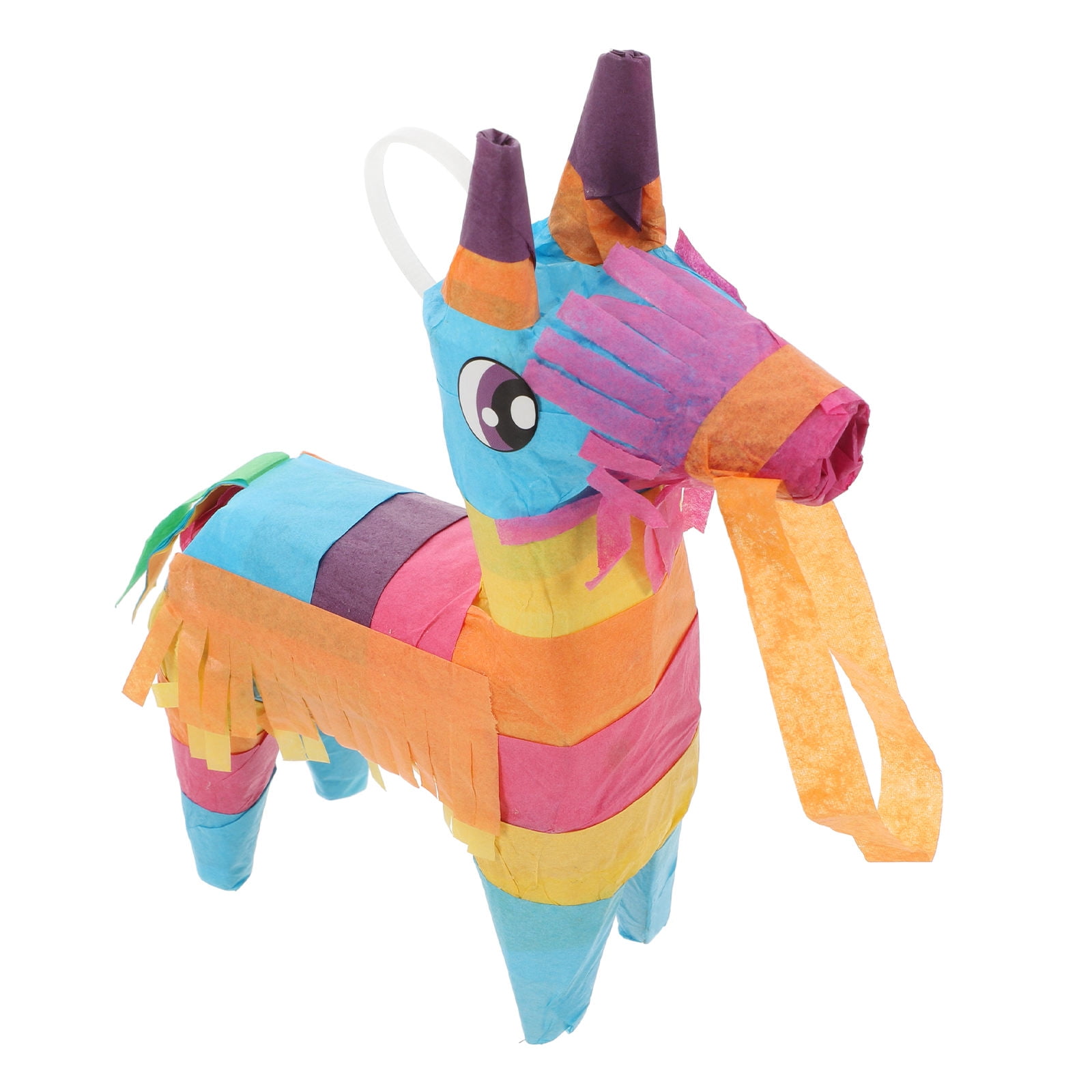 OUNONA 2pcs Donkey Pinata for Kids Colorful Cinco De Mayo Rainbow Color Cinco de Mayo Pinata Fiesta Mexican Fiesta Party Game Centerpiece Fiesta Taco Party Supplies