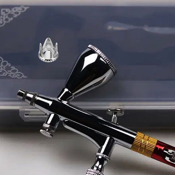OUNONA 2pcs Durable Airbrush Nozzles and Caps Kit for Stylus Pen Made of Stainless Steel Silver