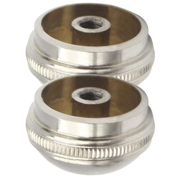 OUNONA 2pcs Flute Headjoint Screw Cap Silver Portable Maintenance for Performance