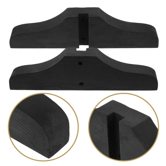 OUNONA 2pcs Folding Room Divider Stand Screens Panel Feet Wooden Screens Partition Base Japanese Room Divider Bracket Hotel Panel Screens Partition Base Support Leg