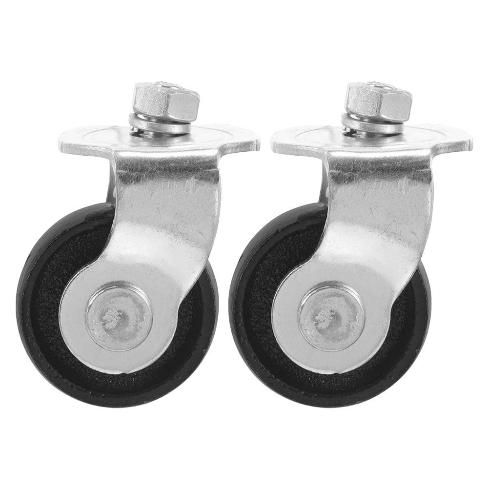 OUNONA 2pcs Front Floor Jack Casters Car Gadgets For 2 Ton Floor Jack Heavy Duty Steel Wheels Trolley Trailer Floor Jack Replacement Parts