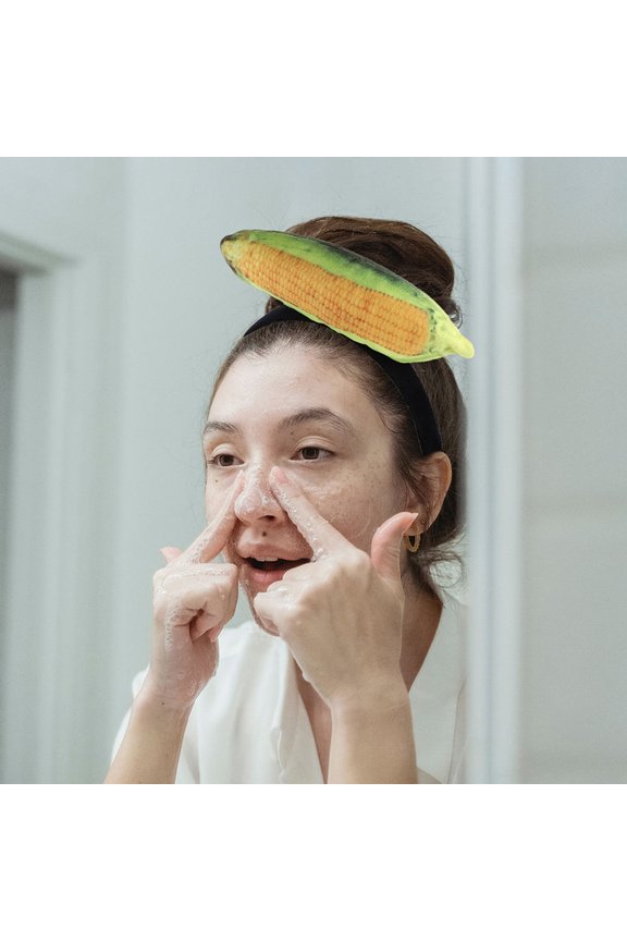 OUNONA 2pcs Funny Corn Hair Accessories Cute Plush Corn Headbands for Cosplay Halloween and Thanksgiving Adorable Girls Costume Props