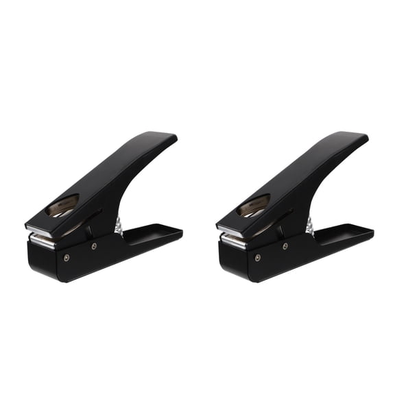 OUNONA 2pcs Guitar Cutter Punch DIY Ukulele Making Tool Portable Iron Hole Punch