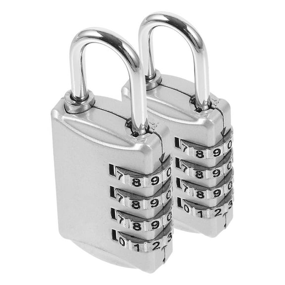 OUNONA Zinc Alloy Digital Combination Lock for Gym Locker, Password Security Lock, Anti-Theft, 2 Pack