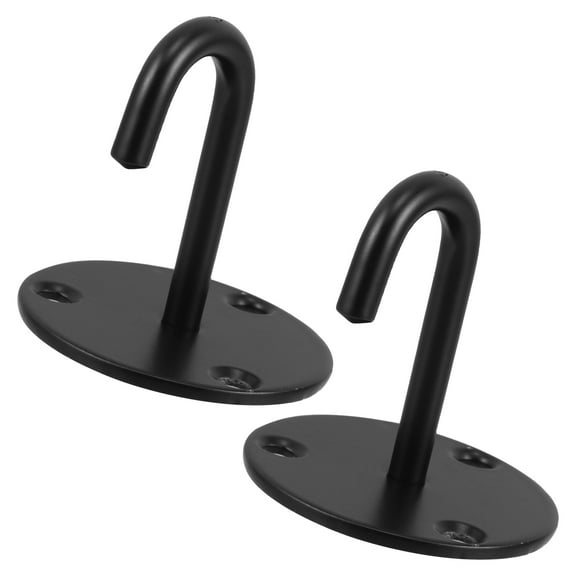 OUNONA 2pcs Heavy Duty Stainless Steel Ceiling Hooks for Hanging Fans Lights Sandbags Decorative Hanging Wall Hooks for Plants and Lanterns