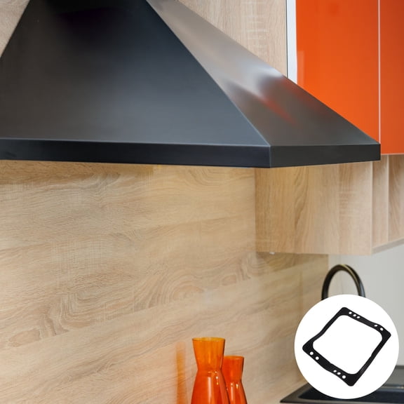 OUNONA 2pcs High-Temperature Seals for Range Hood Check Valve Fireproof Seals Prevents Backflow Keeps Kitchen Air Fresh for Various Models Black