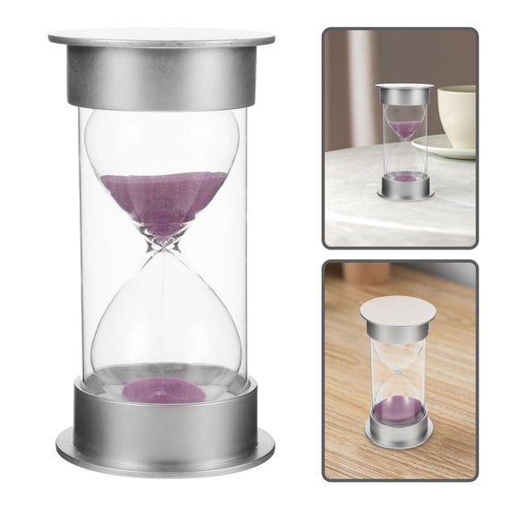 OUNONA 2-Pack 20-Minute Sand Timers Decorative Sand Clock for Home Office Desk Decor