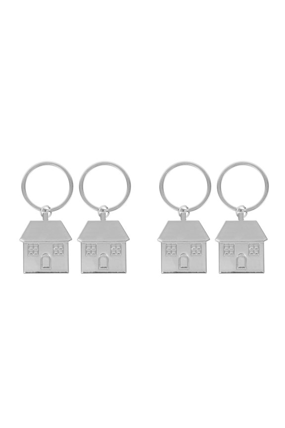 2pcs House Shaped Keychains 2pcs Home Keychain House Pendant Car Key Ring Family Keychain for Celebrating New Homeownership Housewarming