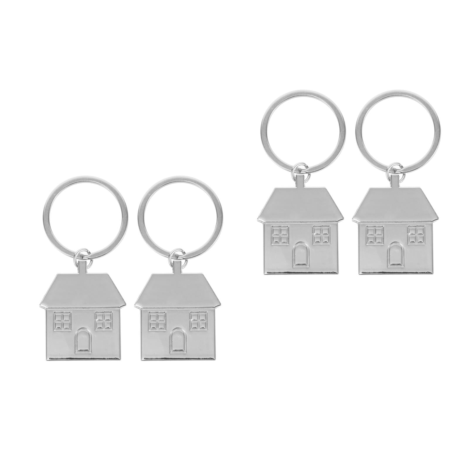 OUNONA 2pcs House Shaped Keychains 2pcs Home Keychain House Pendant Car ...