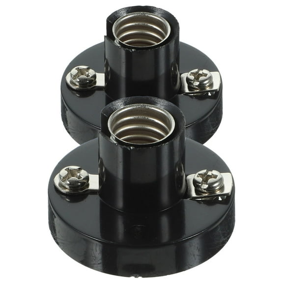 OUNONA 2pcs Household Small Fixed E10 Screw Lamp Sockets For Ceiling And Wall Light Fixtures Suitable For Lamp Replacement Parts