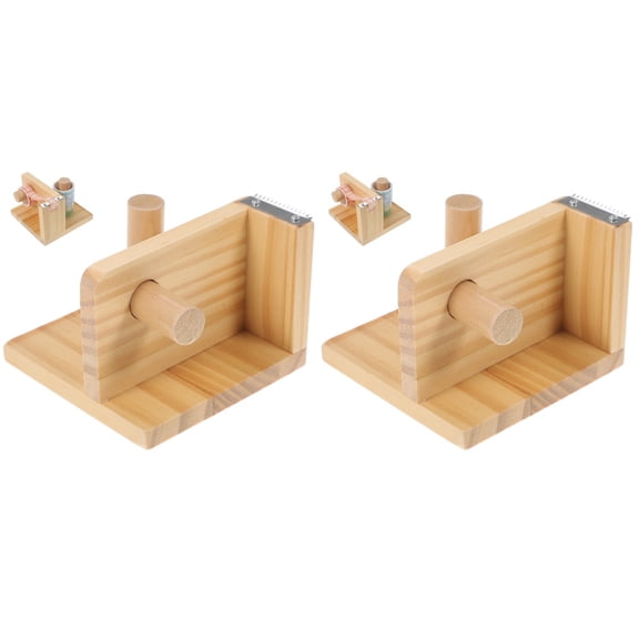 NUOLUX Portable Khaki Tape Dispenser for Home, Easy Cut and Store, 2Pcs